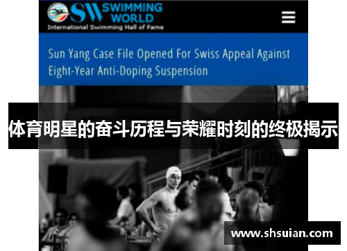 体育明星的奋斗历程与荣耀时刻的终极揭示